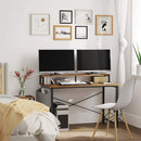 Segenn's Bureau - Opbergtas - Verstelbare poten - Industrieel - Vintage Bruin-Zwart 120 x 60 x 90 cm