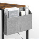 Segenn's Finlay Bureau - Met verstelbare plank - Met Zijvak - Industrieel - Vintage Bruin-Zwart 110 x 50 x 90 cm