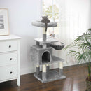 Segenn's Krabpaal met hangmat 110 cm hoge krabpaal - Lichtgrijs