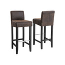 Segenn's Ankara Barkrukken set van 2 - barkruk - Bruin Zwart- Troon Collectie