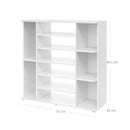 Segenn's schoenenrek - schoenenkast - opbergerkast - met verstelbare planken - schoenenopberger - 92 x 30 x 88,5 cm - Wit