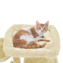 Segenn's krabpaal - kattenboom - met groot uitkijkplatform - beige