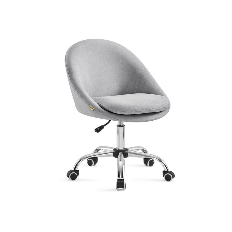SEGENN Lecce Bureaustoel Grijs – In Hoogte Verstelbaar – Comfortabel-Ergonomisch & Stijlvol-Grijze Bureaustoel