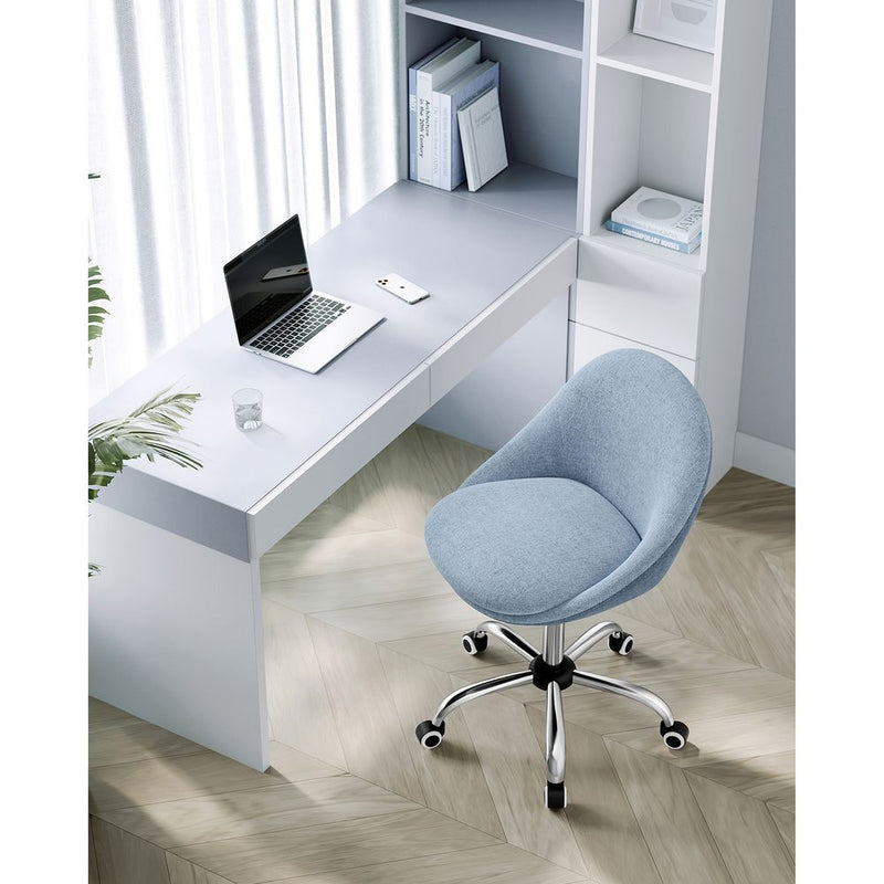 SEGENN Genoa Ergonomisch Draaistoel – Blauw – Voor Thuis of Kantoor-Verstelbaar & Comfortabel