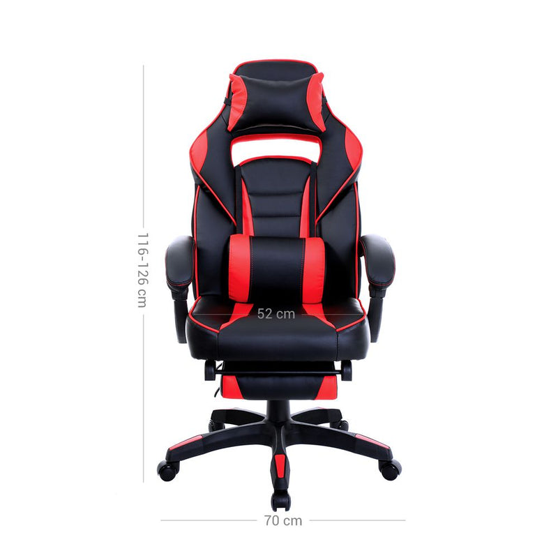 SEGENN Verona Multifunctionele Gamingstoel – Zwart-Rood | Verstelbaar, Ergonomisch & Met Hoofdsteun