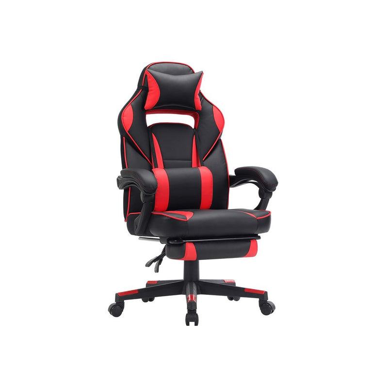 SEGENN Verona Multifunctionele Gamingstoel – Zwart-Rood | Verstelbaar, Ergonomisch & Met Hoofdsteun