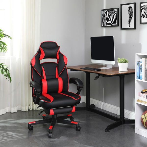 SEGENN Verona Multifunctionele Gamingstoel – Zwart-Rood | Verstelbaar, Ergonomisch & Met Hoofdsteun
