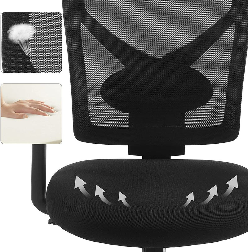 SEGENN Prato Ergonomische Bureaustoel met Mesh Rugsteun- Comfortabele Mesh Bureaustoel voor Thuis of Kantoor