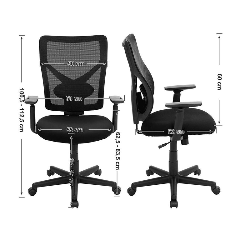 SEGENN Prato Ergonomische Bureaustoel met Mesh Rugsteun- Comfortabele Mesh Bureaustoel voor Thuis of Kantoor