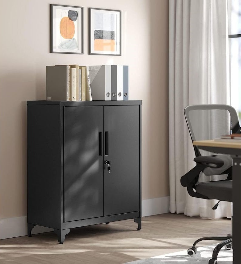 Segenn's Modena Stalen Opbergkast met Legplanken – Duurzame Metalen Kast voor Kantoor, Werkplaats of Garage