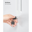 Segenn's Genoa Stalen Archiefkast Grijs – 2 Afsluitbare Deuren, Metalen Kast voor Documenten