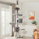 Segenn's Plafondhoge krabpaal 60 x 45 x (240-260) cm (L x W x H) - Lichtgrijs