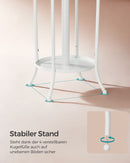 SEGENN Messina Vrijstaande Kapstok met 12 Haken en Paraplubak – Parelwit – Ruimtebesparend & Stijlvol-Kapstok met Parapluhouder en 12 Haken – Parelwit – Stevig en Functioneel