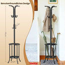 SEGENN Caserta Vrijstaande Kapstok met 12 Haken en Paraplubak – Stijlvol Kledingrek voor Hal of Kantoor