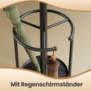 SEGENN Caserta Vrijstaande Kapstok met 12 Haken en Paraplubak – Stijlvol Kledingrek voor Hal of Kantoor