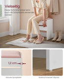 SEGENN Rimini Kaptafelkruk - Wit & roze - stoel -Stijlvolle Makeup Tafel voor Slaapkamer