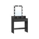 SEGENN Lanciano Moderne Kaptafel met LED-verlichting-Stijlvolle Kaptafel met Spiegel-Makeup tafel met LED-verlichting