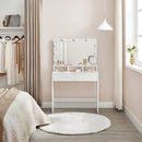 SEGENN Sorento Kaptafel met Spiegel en Lampjes-Makeup tafel met Spiegel en Verlichting-Luxe Kaptafel met Spiegel en Gloeilampen-Stijlvolle Makeup tafel met Verlichte Spiegel