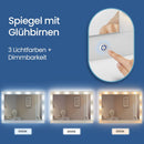 SEGENN Modena Kaptafel met Spiegel, LED-verlichting en Sieradenkast – Multifunctioneel Design-Makeup Tafel met LED-spiegel en Opbergkast voor Sieraden  3-in-1 Kaptafel: Spiegel- LED-verlichting & Sieradenopslag