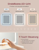 SEGENN Paris Kailyn Kaptafel met LED-verlichting, Spiegel en Open Opbergruimte-Makeup tafel Kailyn – LED-spiegel, Opberglade en Open Planken