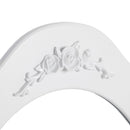 Segenn's Elizabeth kaptafel - met kruk - met spiegel - incl. 2 tussenschotten - kantelbeveiliging - wit 80 x 145 x 40 cm