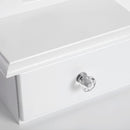 Segenn's Elizabeth kaptafel - met kruk - met spiegel - incl. 2 tussenschotten - kantelbeveiliging - wit 80 x 145 x 40 cm