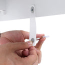 Segenn's Elizabeth kaptafel - met kruk - met spiegel - incl. 2 tussenschotten - kantelbeveiliging - wit 80 x 145 x 40 cm