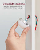 SEGENN Siena Witte Kaptafel met LED Spiegel – Moderne Makeup Tafel voor Slaapkamer of Dressing-Stijlvolle Witte Make-up Tafel met LED Verlichting – Perfect voor Jouw Beautyhoekje