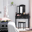 Segenn's Paris Kaptafel Met Spiegel - Make up Tafel Voor Vrouwen - Kaptafels - Zwart