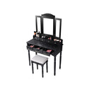 Segenn's Paris Kaptafel Met Spiegel - Make up Tafel Voor Vrouwen - Kaptafels - Zwart