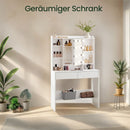 SEGENN Catania Makeup tafel met Spiegel en Dimbare LED-verlichting – Lichtkleur Aanpasbaar-Moderne Kaptafel met Touch-bediening en Instelbare LED-verlichting