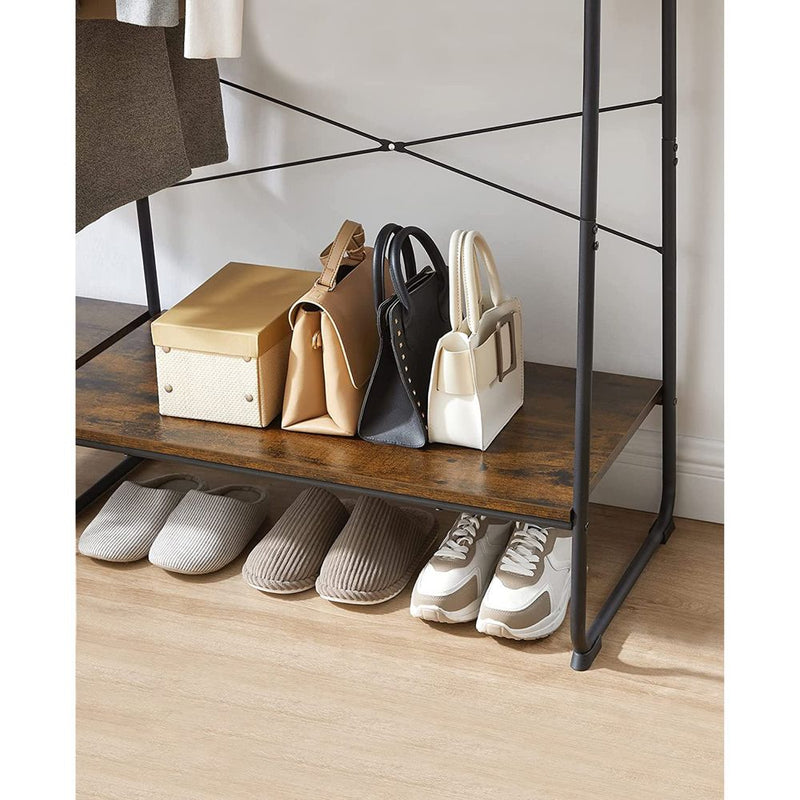 SEGENN Modena Kledingrek met 5 Lagen – Opbergrek voor Kleding en Schoenen-Multifunctioneel Opbergrek voor Slaapkamer of Hal