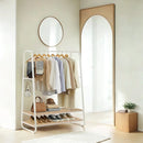 SEGENN Verona Multifunctioneel kledingrek met 2 opbergplanken – Voor hal, slaapkamer of kleedkamer-Praktisch en elegant ontwerp