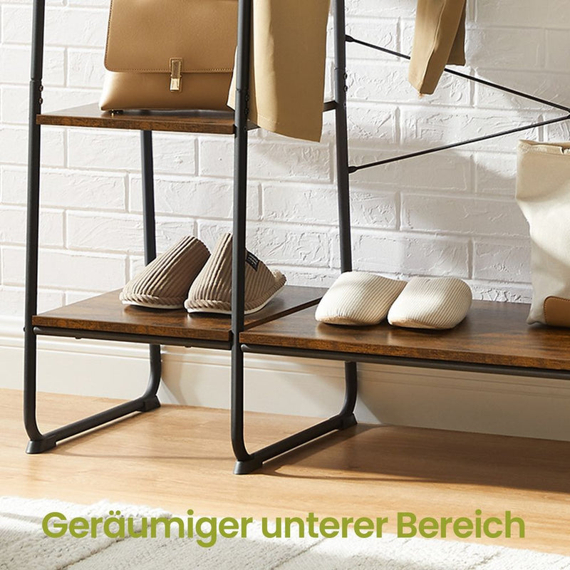 SEGENN Matera Kledingrek met 5 Niveaus – Opbergrek voor Kleding, Schoenen en Tassen – Stevig & Ruimtebesparend-