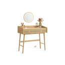 SEGENN Catania Makeup tafel in Bohemian Stijl met Opbergvakken-Stijlvolle Boho Kaptafel – Spiegel en Lades inbegrepen-Boho Vanity Tafel met Spiegel en Opbergruimte