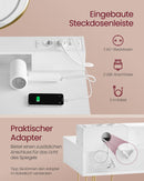 SEGENN Venice Moderne Kaptafel met Spiegel, LED Verlichting en Kruk – 40x100x134,8 cm | Make-up Tafel voor Slaapkamer