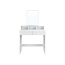 Segenn's Ibiza Kaptafel - make up tafel - met rechthoekige spiegel en 2 lades - wit