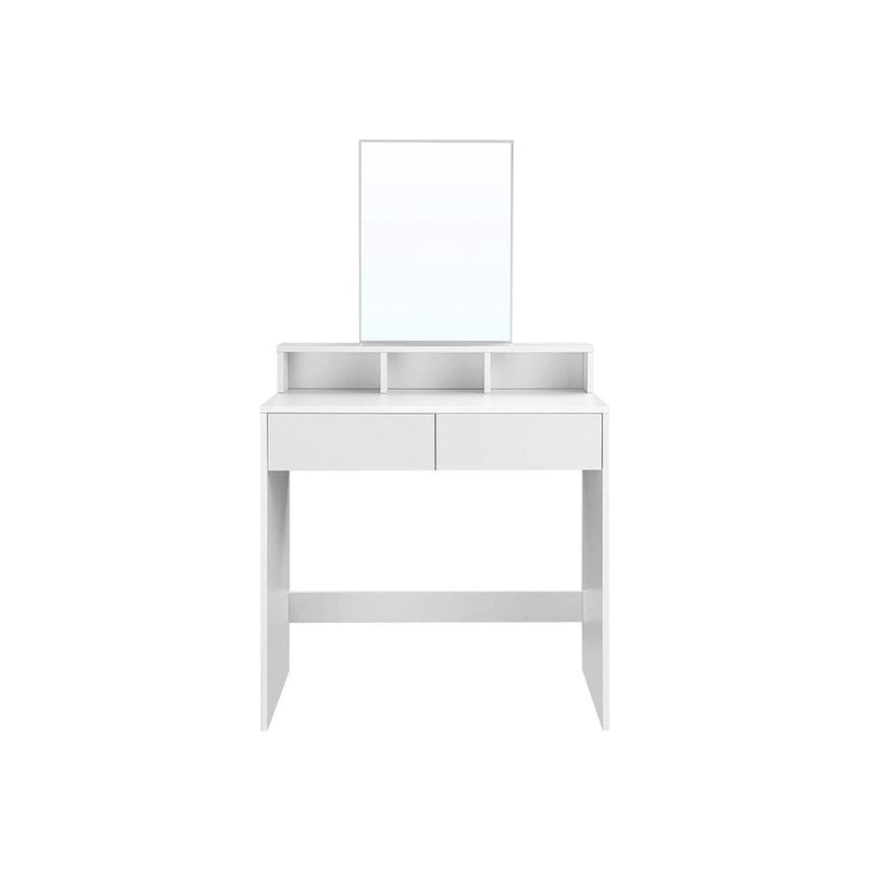 SEGENN Rome Kaptafel met Rechthoekige Spiegel-Makeup tafel Moderne Kaptafel met Strakke Rechthoekige Spiegel-Stijlvolle Makeup tafel met Minimalistische Spiegel