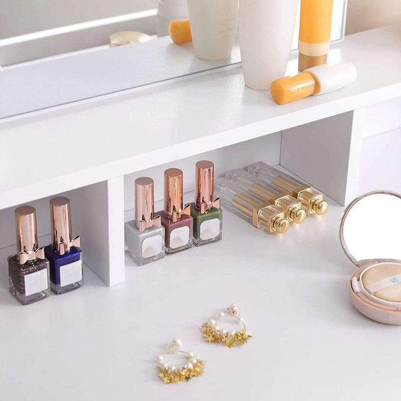 SEGENN Rome Kaptafel met Rechthoekige Spiegel-Makeup tafel Moderne Kaptafel met Strakke Rechthoekige Spiegel-Stijlvolle Makeup tafel met Minimalistische Spiegel