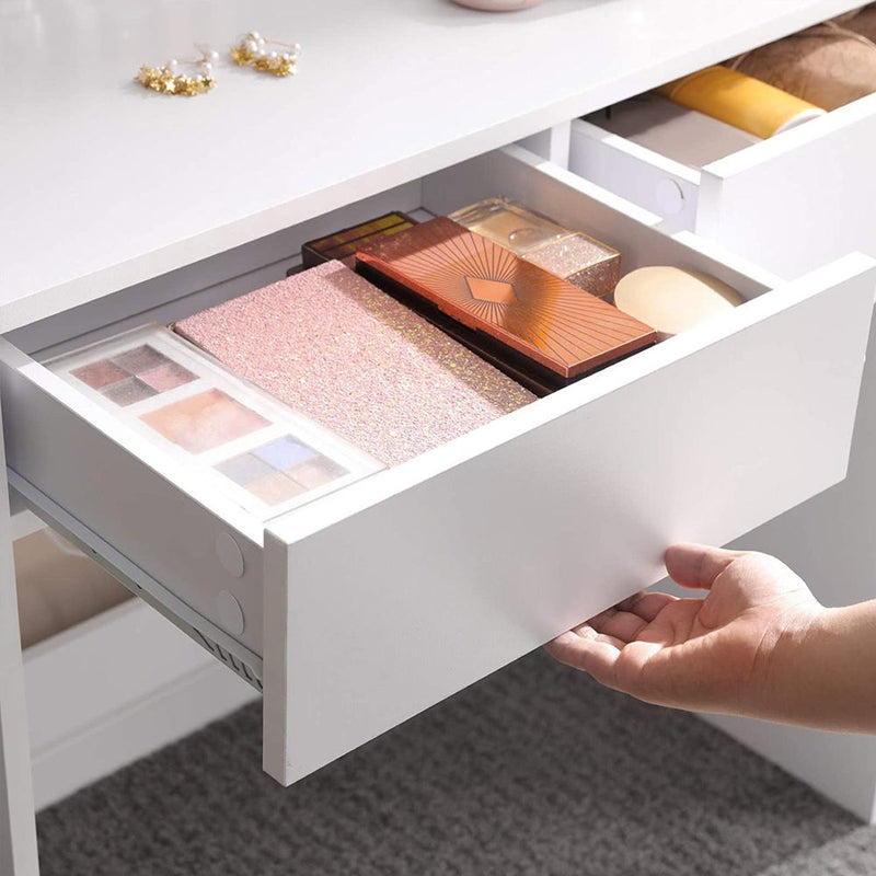 SEGENN Rome Kaptafel met Rechthoekige Spiegel-Makeup tafel Moderne Kaptafel met Strakke Rechthoekige Spiegel-Stijlvolle Makeup tafel met Minimalistische Spiegel