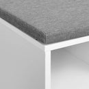 Segenn's Schoenenbank - Schoenenrek - met Lade en Open Vakken - Bank - Gestoffeerde Zitting - Hal - Slaapkamer en Entree - 104 x 30 x 48 cm - Wit