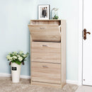 Segenn's Houten Schoenenkast - Schoenenrek – Schoenenkasten Voor 18 Paar Schoenen - 24 x 60 x 120 cm