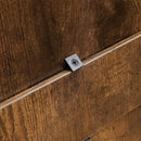 Segenn's Vienna Schoenenkast -schoenenrek zwart bruin - 12 paar Schoenen - 2 kleppen - Schoenenkasten - Vintage Rustic Bruin - 60 x 24 x 83.5 cm