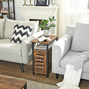 Segenn's Palatine Nachtkastje - bijzettafel - met verstelbare planken - 30 x 50 x 60 cm - bruin