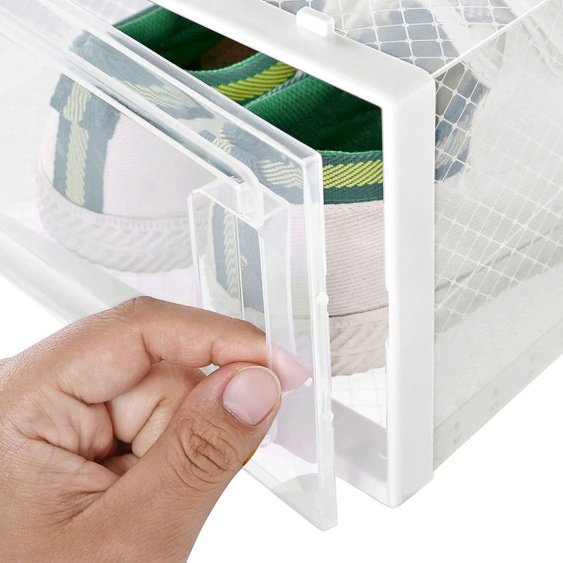 SEGENN Turin Schoenendozen Stapelbaar – Set van 18 Stuks-ShoeBox Tower-Schoenen Organizer-Stapelbaar & Ruimtebesparend