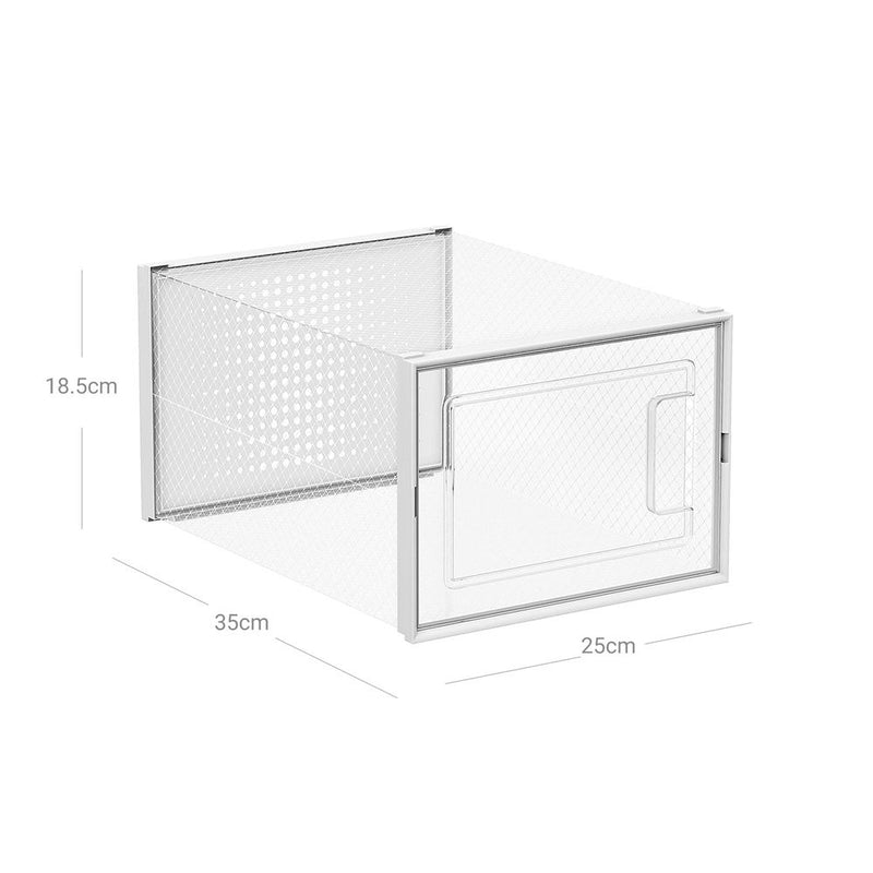 SEGENN Turin Schoenendozen Stapelbaar – Set van 18 Stuks-ShoeBox Tower-Schoenen Organizer-Stapelbaar & Ruimtebesparend