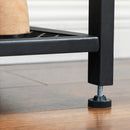 Segenn's Kapstok -  Kledingrekken - Schoenenrek - Hout - Metaal -Vintage - 100 x 40 x 184 cm Greige-zwart