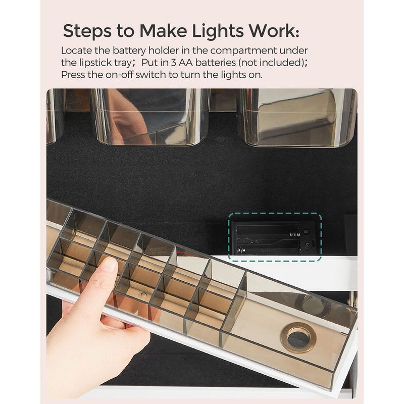 Segenn's Genoa Wandkast met Full-Length Spiegel – Ruime Opbergruimte-Spiegelwandkast – Functioneel en Elegant