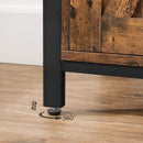 Segenn's Belfast Dressoir - Dressoir kasten - Opbergkasten met deuren - dressoir industrieel - Vintage Bruin-Zwart