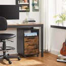 Segenn's ladeblok - ladeblok op wieltjes - Archiefkast met 2 lades - Bruin/Zwart - 39 x 46 x 64 cm